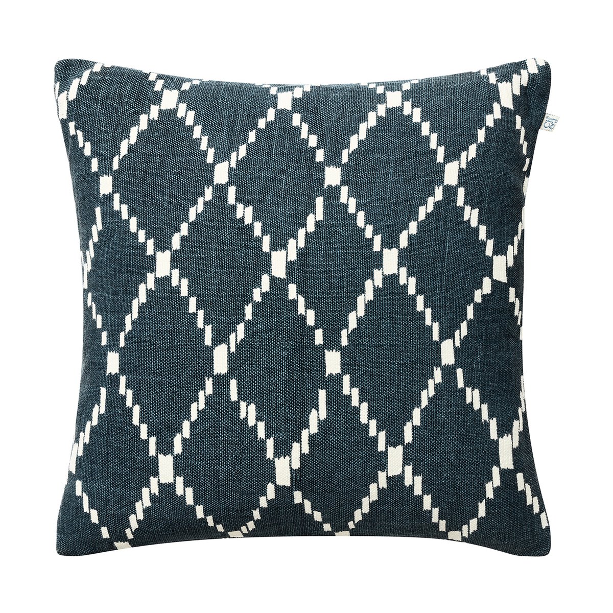 Bilde av Chhatwal & Jonsson Ikat Kerela putevar 50x50 cm Blå-hvit