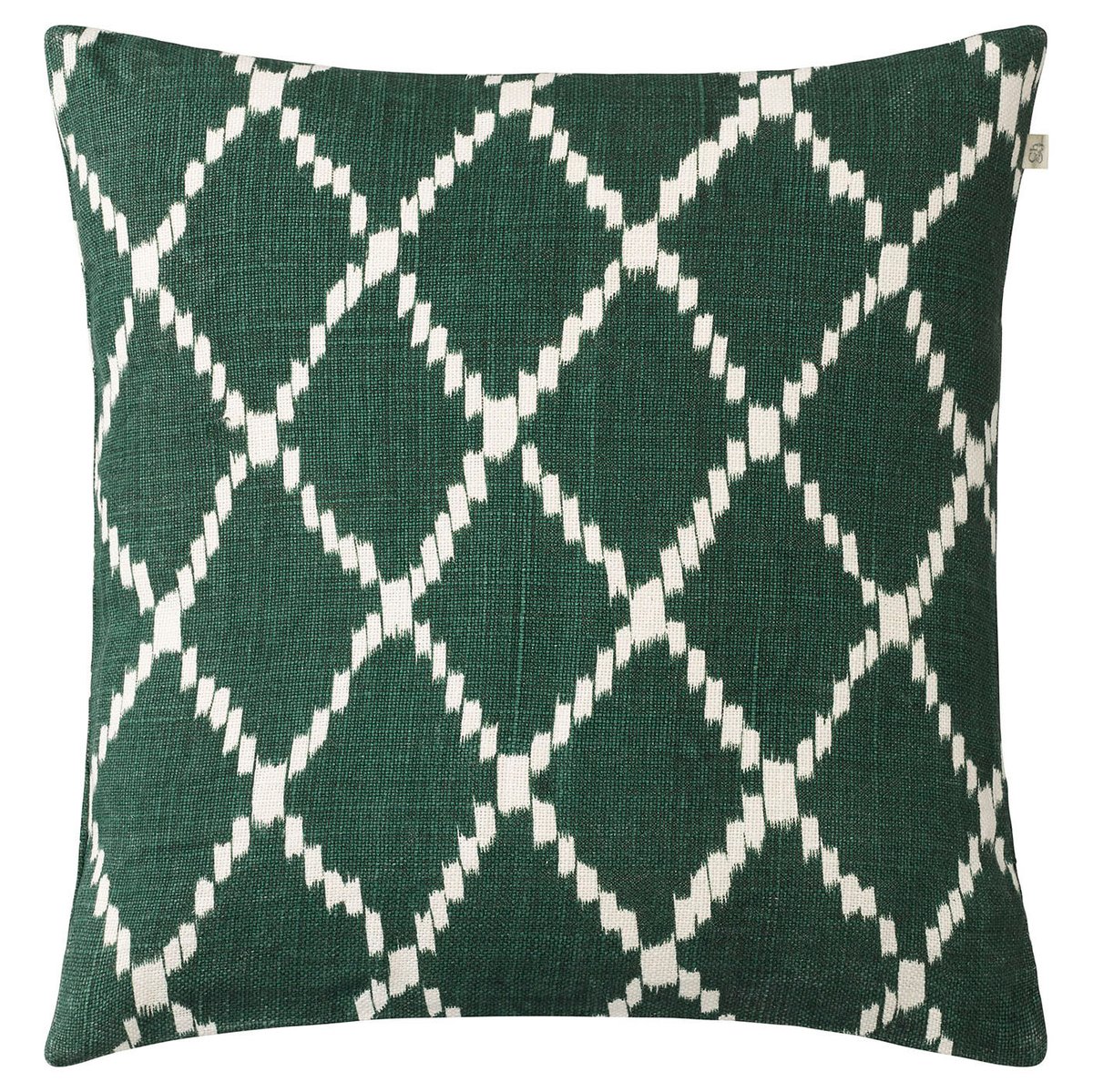 Bilde av Chhatwal & Jonsson Ikat Kerela putevar 50x50 cm Grønn-hvit
