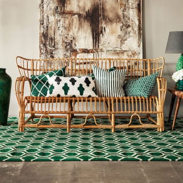 Ikat Kerela putevar 50x50 cm - Grønn-hvit - Chhatwal & Jonsson