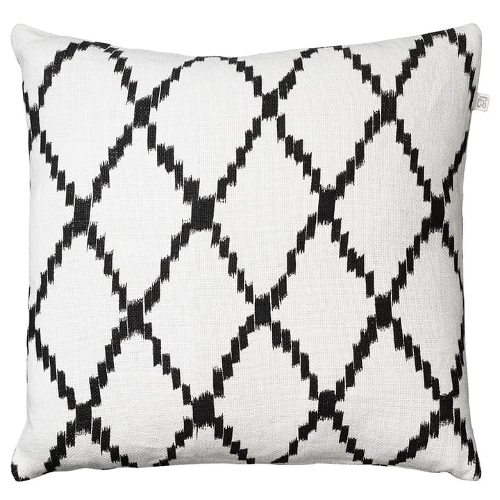 Ikat Kerela putevar 50x50 cm - Off white-svart - Chhatwal & Jonsson
