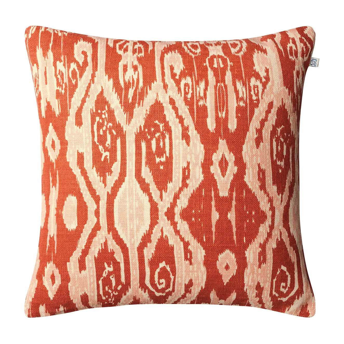 Ikat Madras putetrekk 50x50 cm, Apricot orange-rose Chhatwal & Jonsson