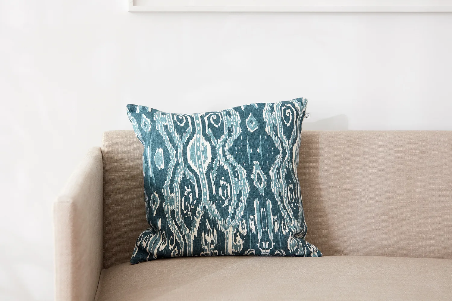 Ikat Madras putetrekk 50x50 cm, Palace blue-heaven blue Chhatwal & Jonsson