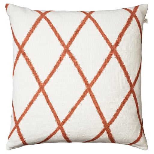 Bilde av Chhatwal & Jonsson Ikat Orissa putevar 50x50 cm Off white-oransje