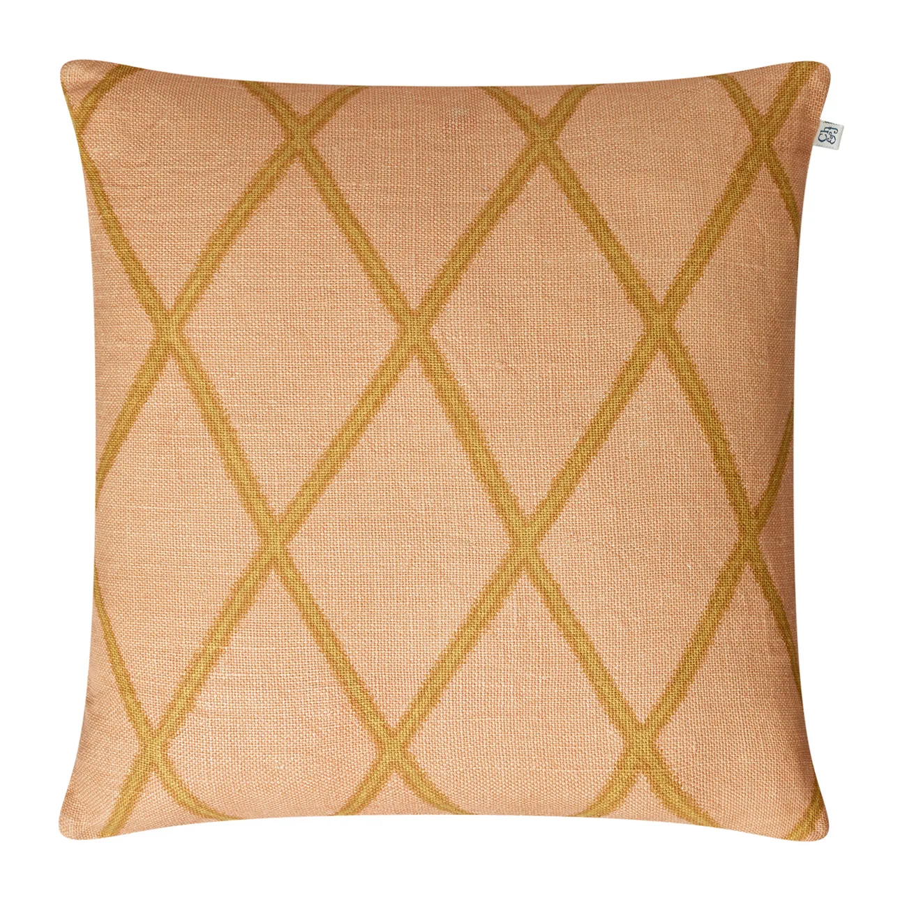 Ikat Orissa putevar 50x50 cm, Rose-spicy yellow Chhatwal & Jonsson