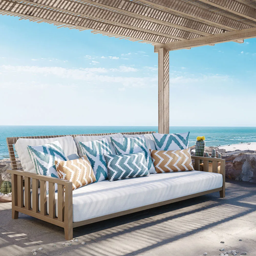 Ikat Sema pute, shitake/off-white, 40 cm Chhatwal & Jonsson