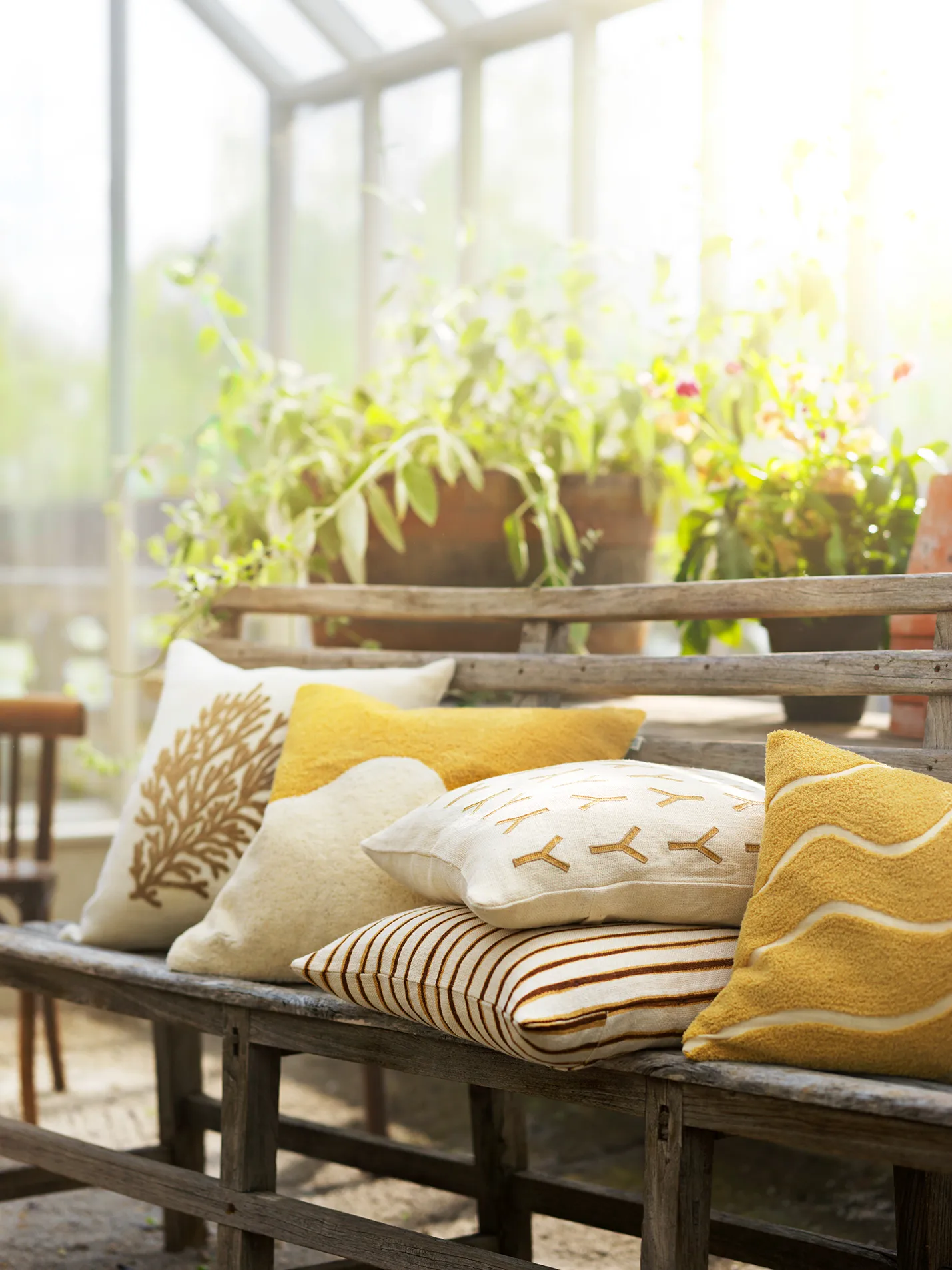 Jaipur Stripe putetrekk 50x50 cm, Khaki-taupe Chhatwal & Jonsson