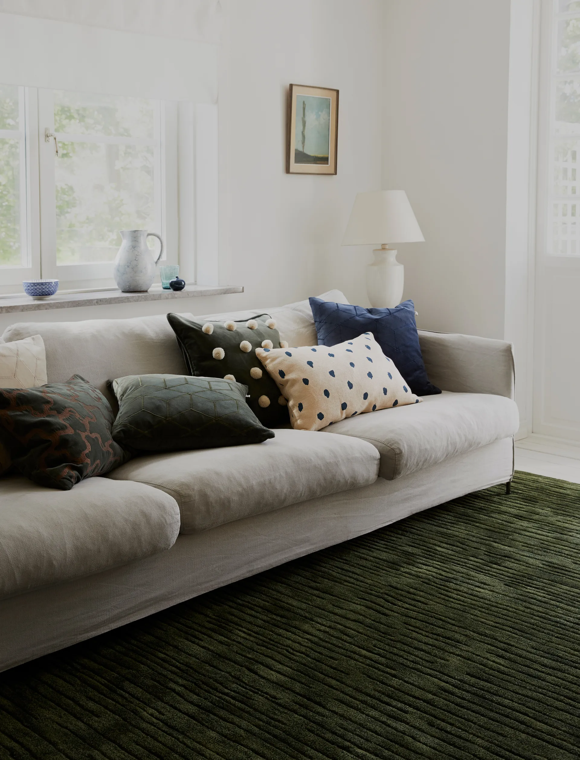 Karma teppe, Green melange, 180 x 270 cm Chhatwal & Jonsson