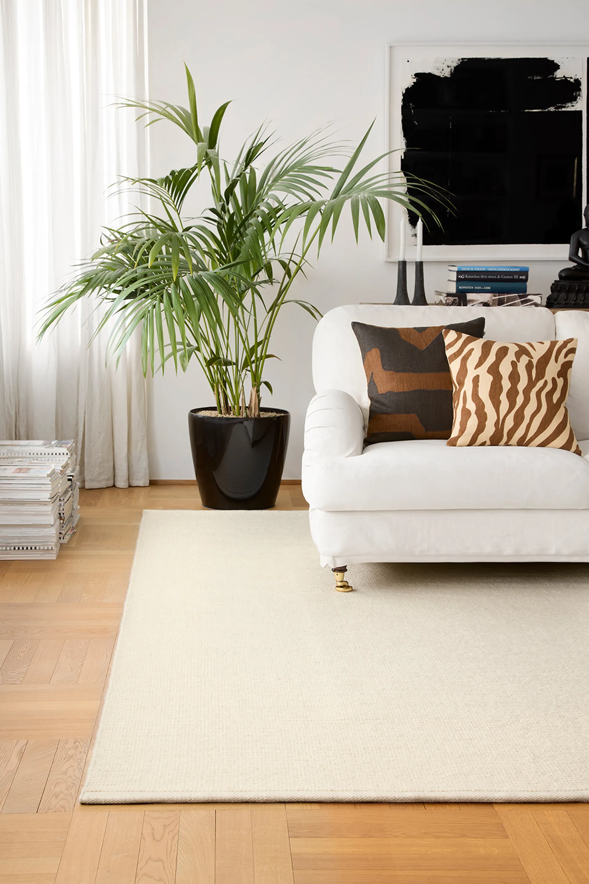 Kashmir ullteppe, Off-white 170 x 240 cm Chhatwal & Jonsson