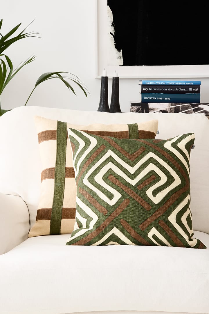 Kiran putetrekk 50 x 50 cm, Cactus Greeen-Taupe Chhatwal & Jonsson