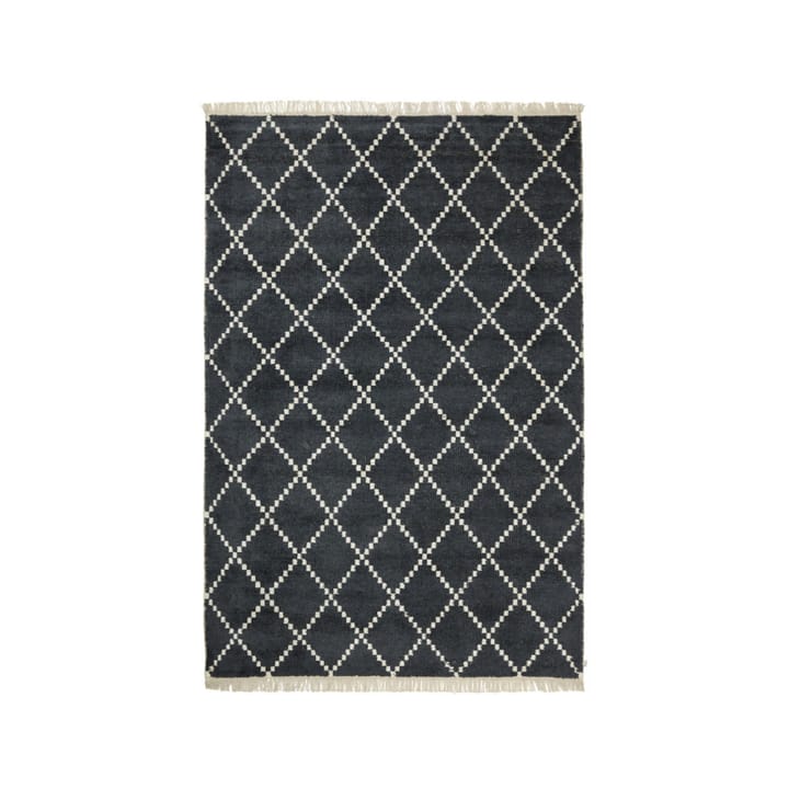 Kochi teppe - Black/off-white, bambus/silke, 230 x 320 cm - Chhatwal & Jonsson