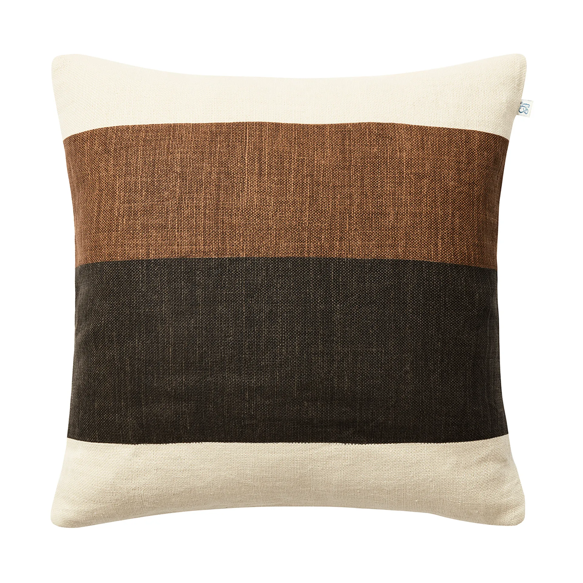 Kumar putetrekk 50 x 50 cm, Taupe-Dark Brown Chhatwal & Jonsson