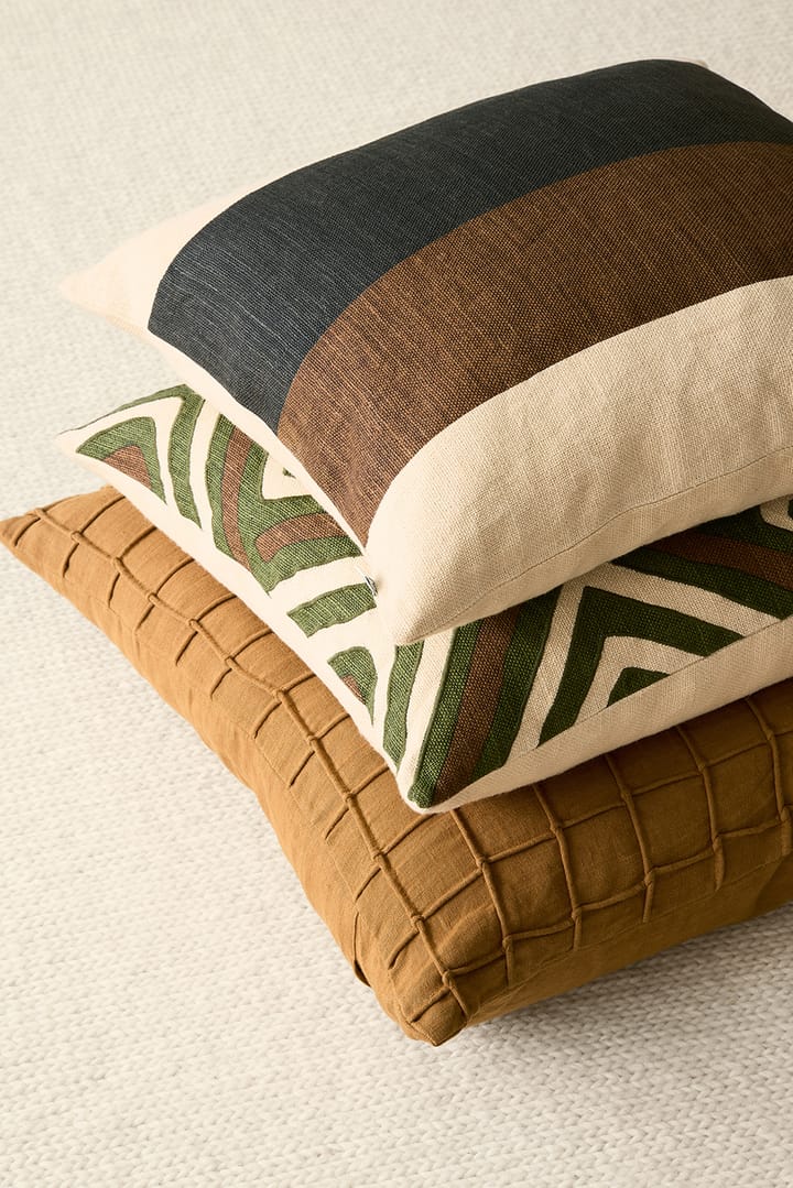 Kumar putetrekk 50 x 50 cm, Taupe-Dark Brown Chhatwal & Jonsson
