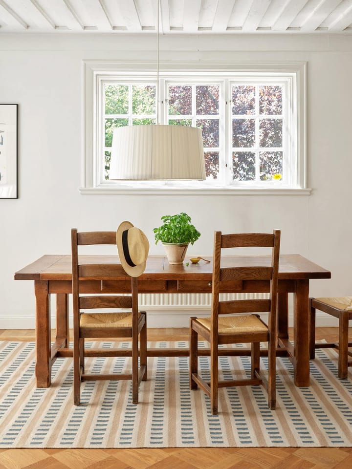Ladakh ullteppe 230x320 cm, Off white-l. beige-heaven blue Chhatwal & Jonsson