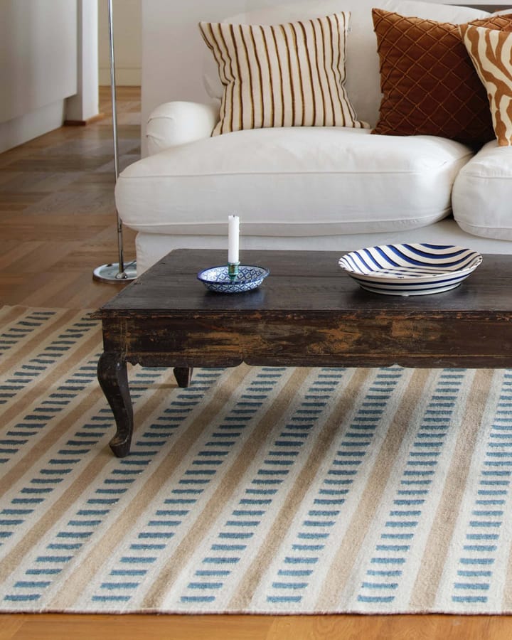 Ladakh ullteppe 230x320 cm, Off white-l. beige-heaven blue Chhatwal & Jonsson