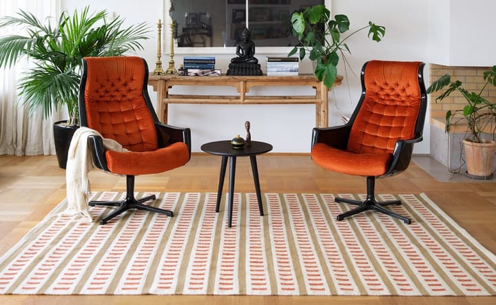 Ladakh ullteppe, Off white-beige-rust, 180x270 cm Chhatwal & Jonsson