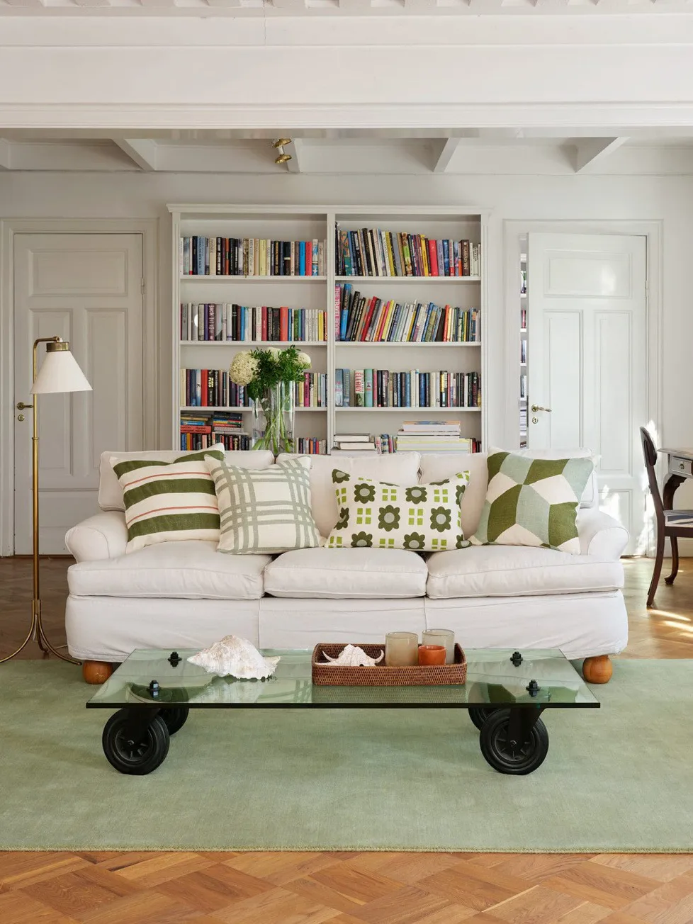 Lalit putetrekk 40x60 cm, Aqua-lime-cactus green Chhatwal & Jonsson