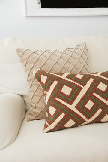 Lanka putetrekk 40 x 60 cm - Terracotta-cactus green - Chhatwal & Jonsson