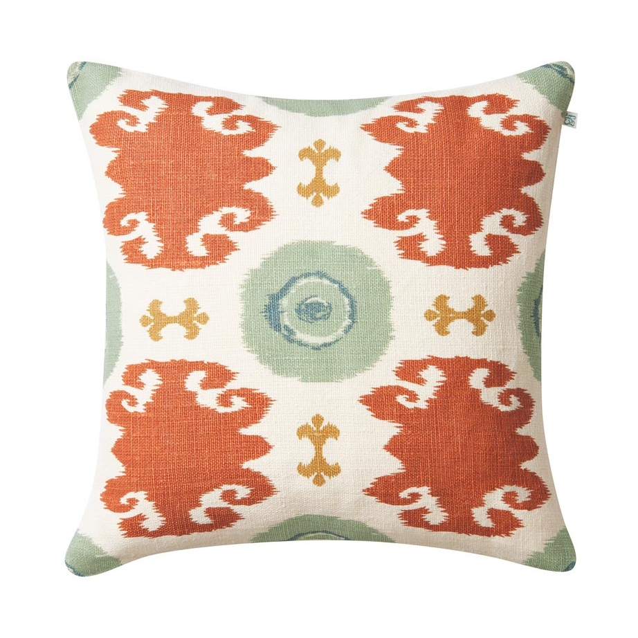 Bilde av Chhatwal & Jonsson Mahal putetrekk 50x50 cm Aqua-heaven blue-apricot-khaki