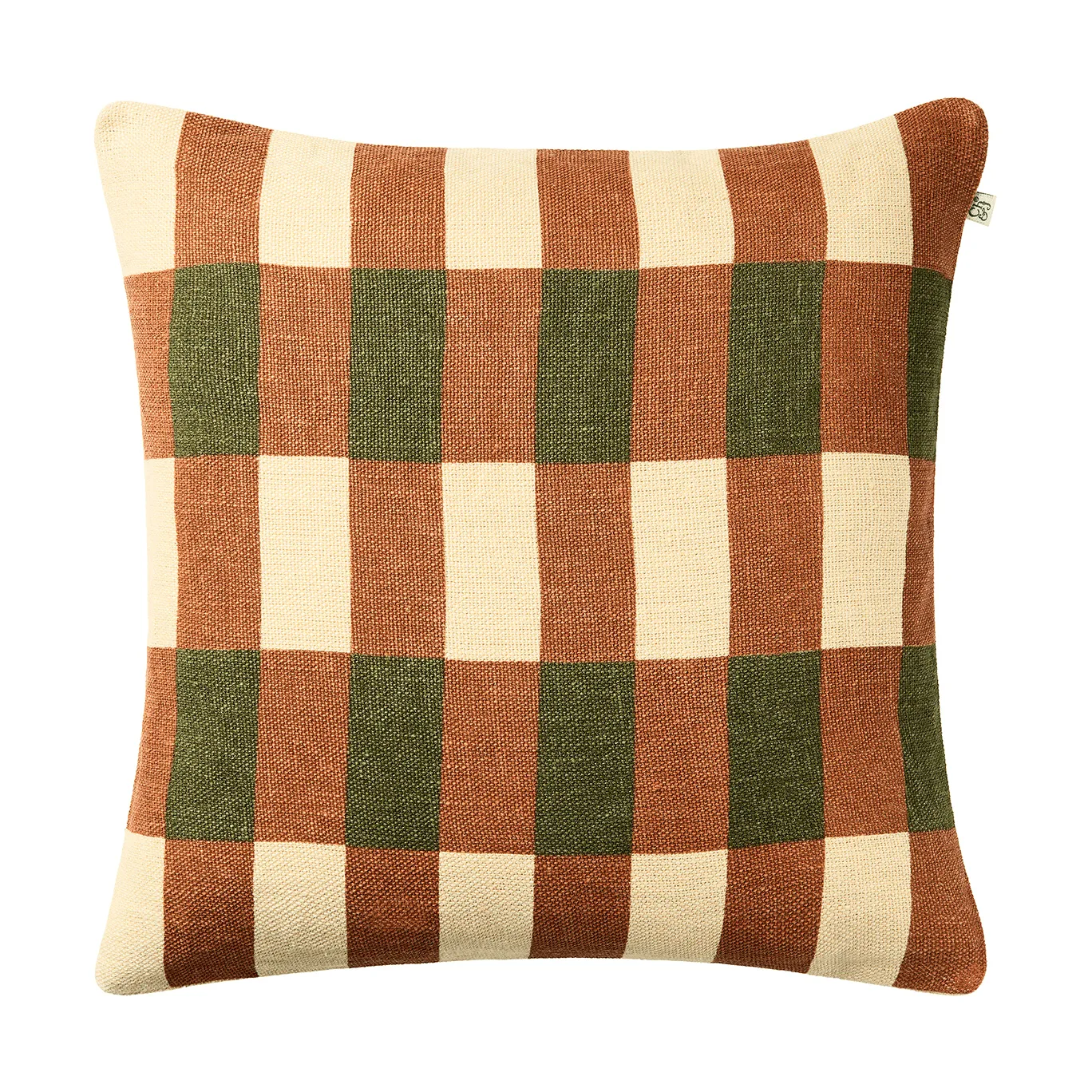 Marari putetrekk, Apricot Orange-Cactus Green, 50x50 cm Chhatwal & Jonsson