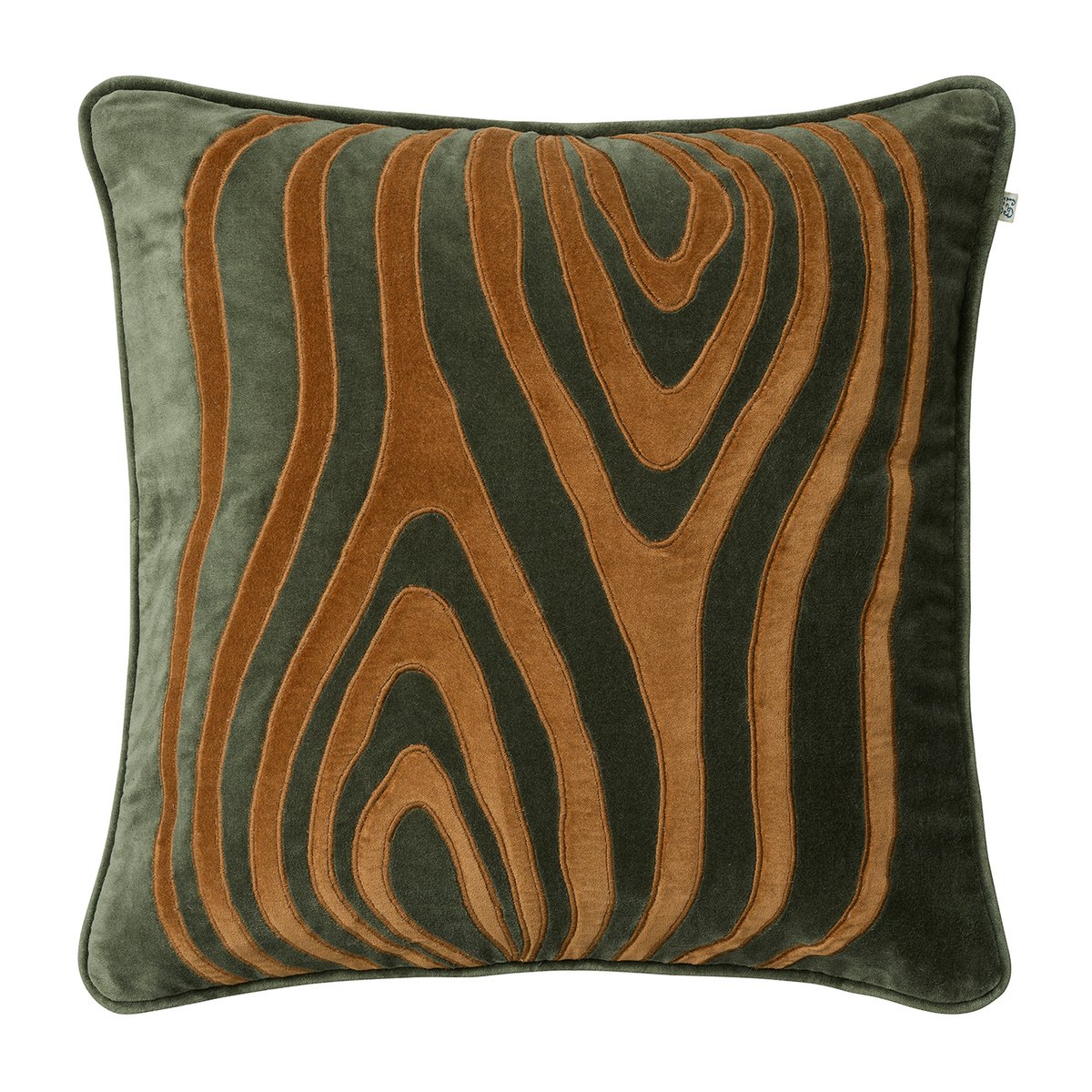 Bilde av Chhatwal & Jonsson Mita putetrekk 50x50 cm Forest green-cognac