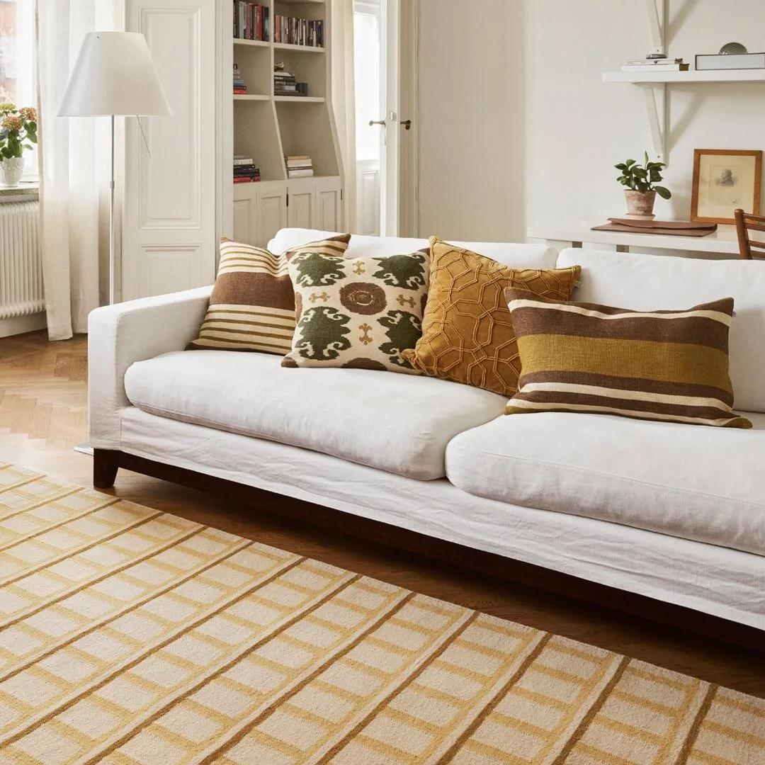 Mysore ullteppe, Off White-Masala Yellow-Yellow, 180x270 cm Chhatwal & Jonsson
