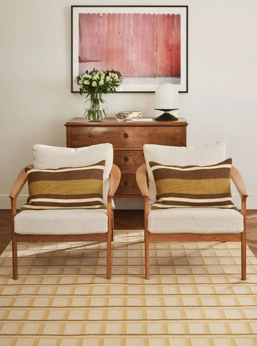 Mysore ullteppe, Off White-Masala Yellow-Yellow, 180x270 cm Chhatwal & Jonsson