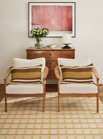 Mysore ullteppe - Off White-Masala Yellow-Yellow, 230x320 cm - Chhatwal & Jonsson