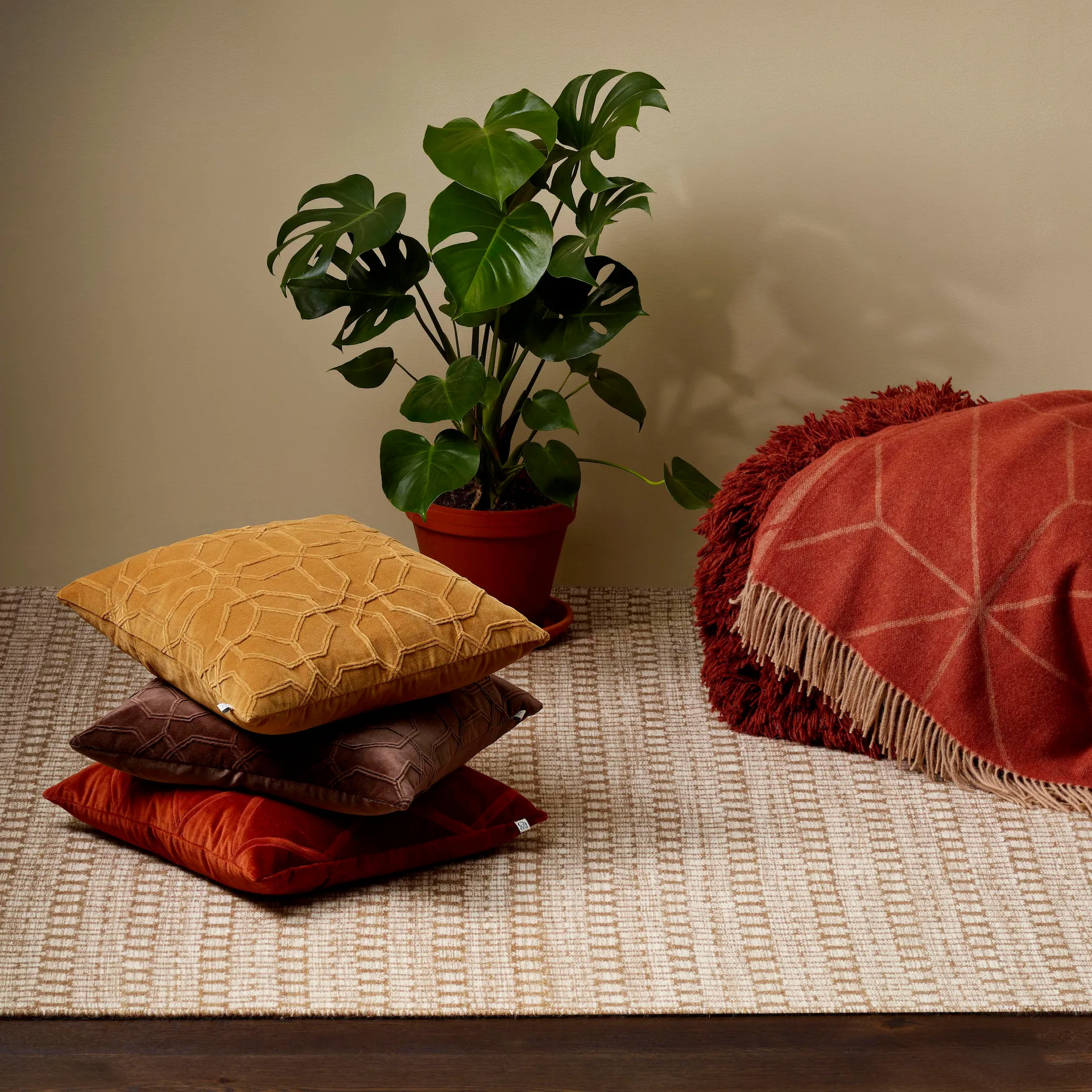 Nandi putevar 50x50 cm, Masala yellow Chhatwal & Jonsson