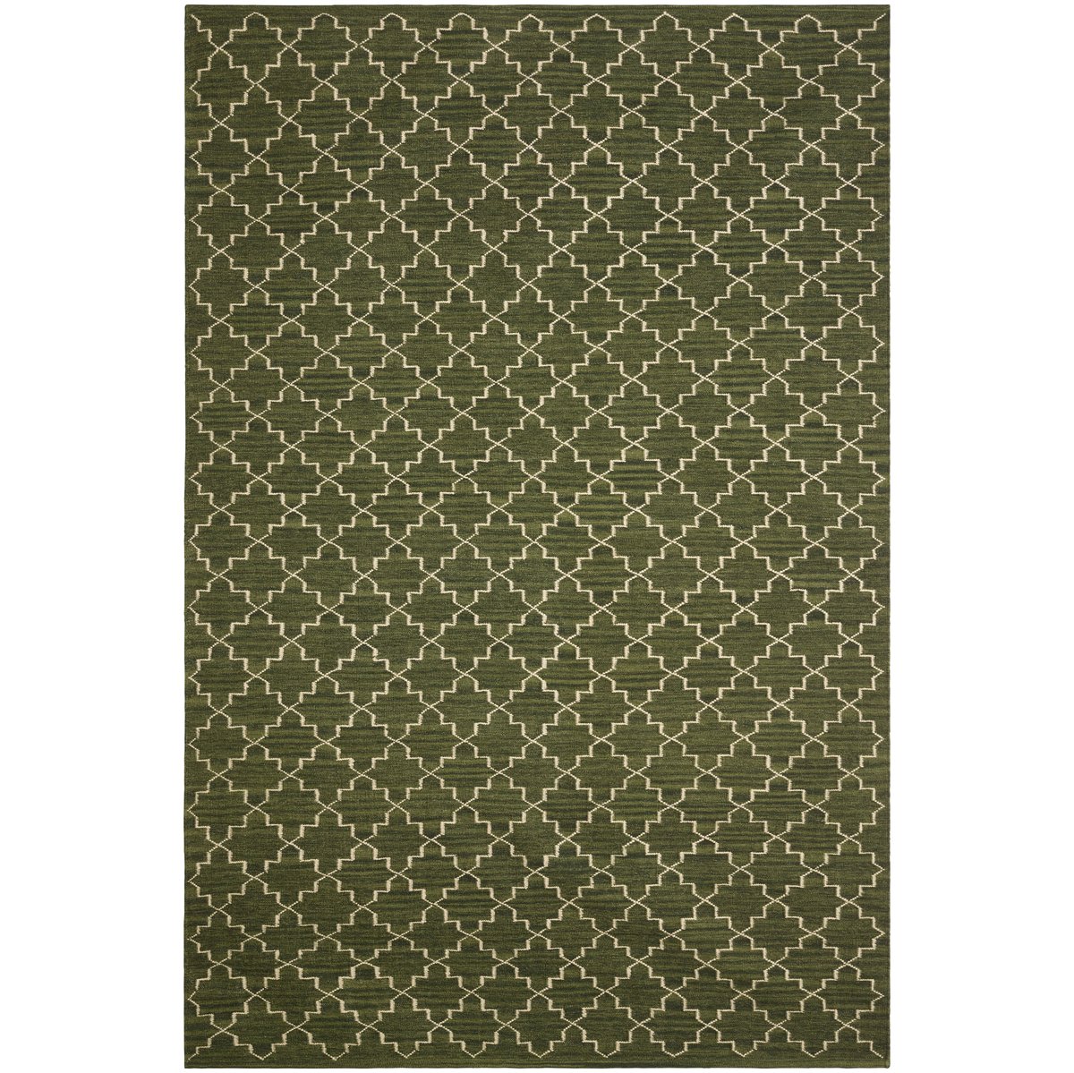 Bilde av Chhatwal & Jonsson New Geometric gulvteppe 234x323 cm Green melange-off white