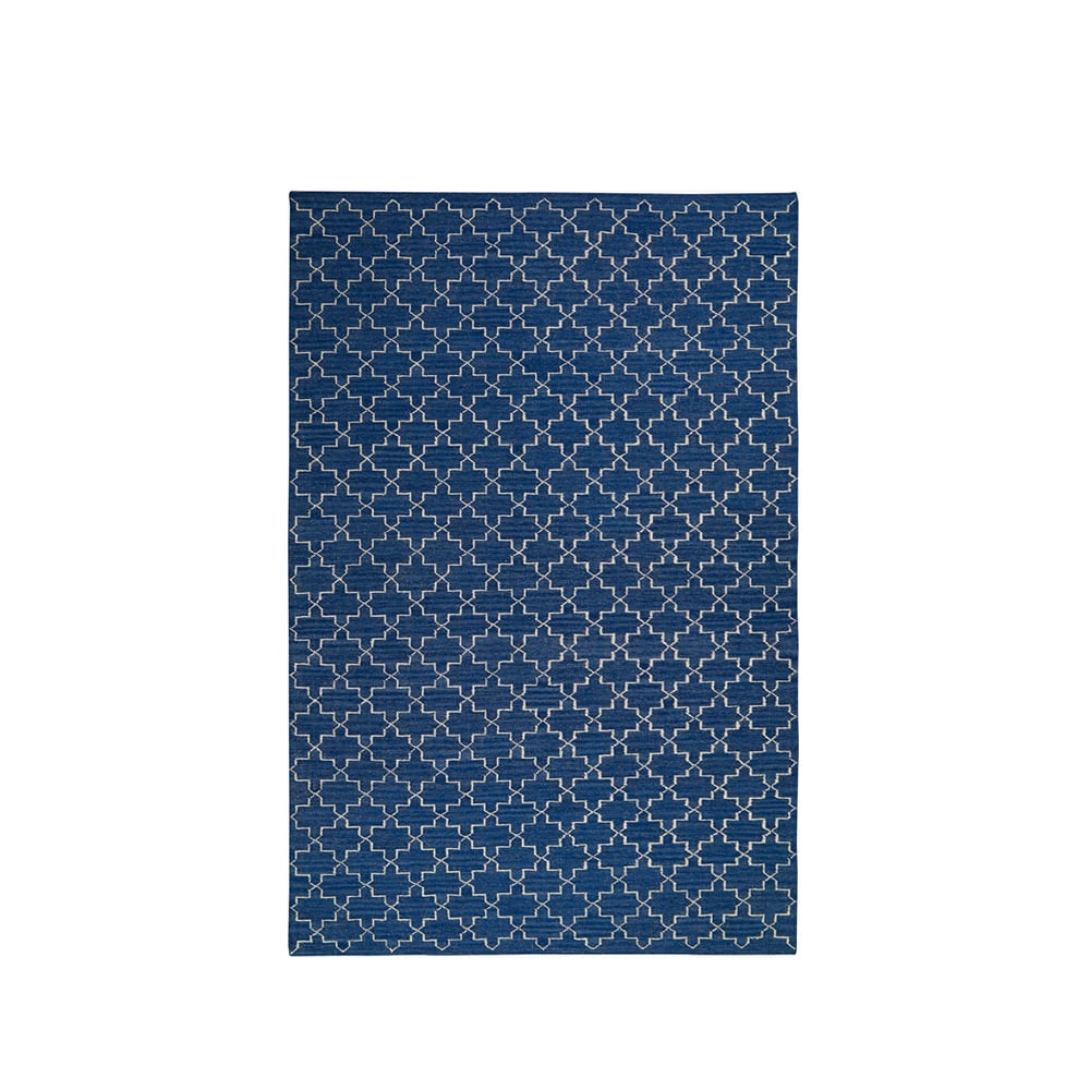 Bilde av Chhatwal & Jonsson New Geometric teppe Indigo melange/off-white 180 x 272 cm