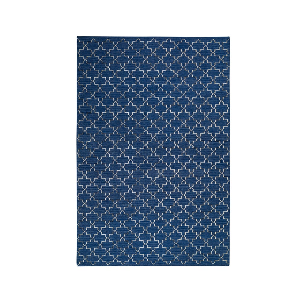 Bilde av Chhatwal & Jonsson New Geometric teppe Indigo melange/off-white 234 x 323 cm