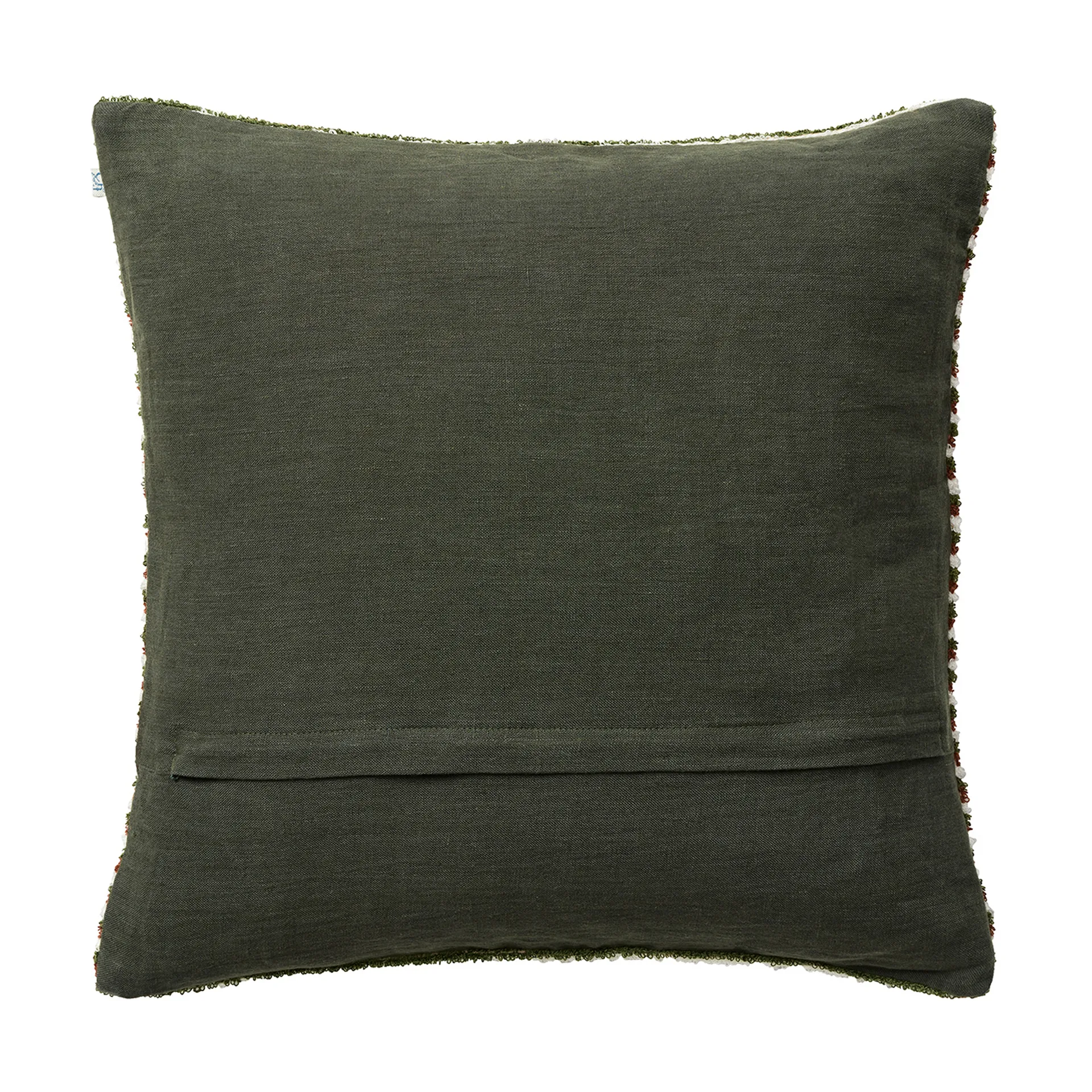 Raipur putetrekk 50 x 50 cm, Cognac-Cactus Green-Off white Chhatwal & Jonsson