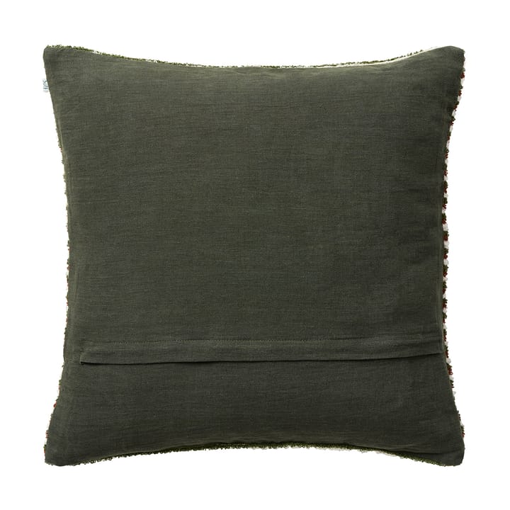 Raipur putetrekk 50 x 50 cm, Cognac-Cactus Green-Off white Chhatwal & Jonsson