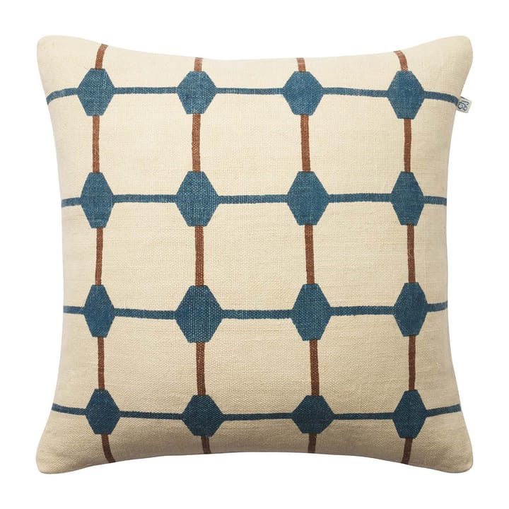 Rakhi putetrekk 50 x 50 cm, Palace blue-taupe Chhatwal & Jonsson
