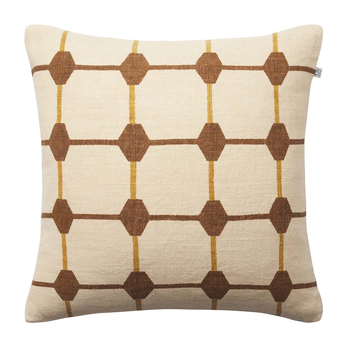 Bilde av Chhatwal & Jonsson Rakhi putetrekk 50 x 50 cm Taupe-spicy yellow