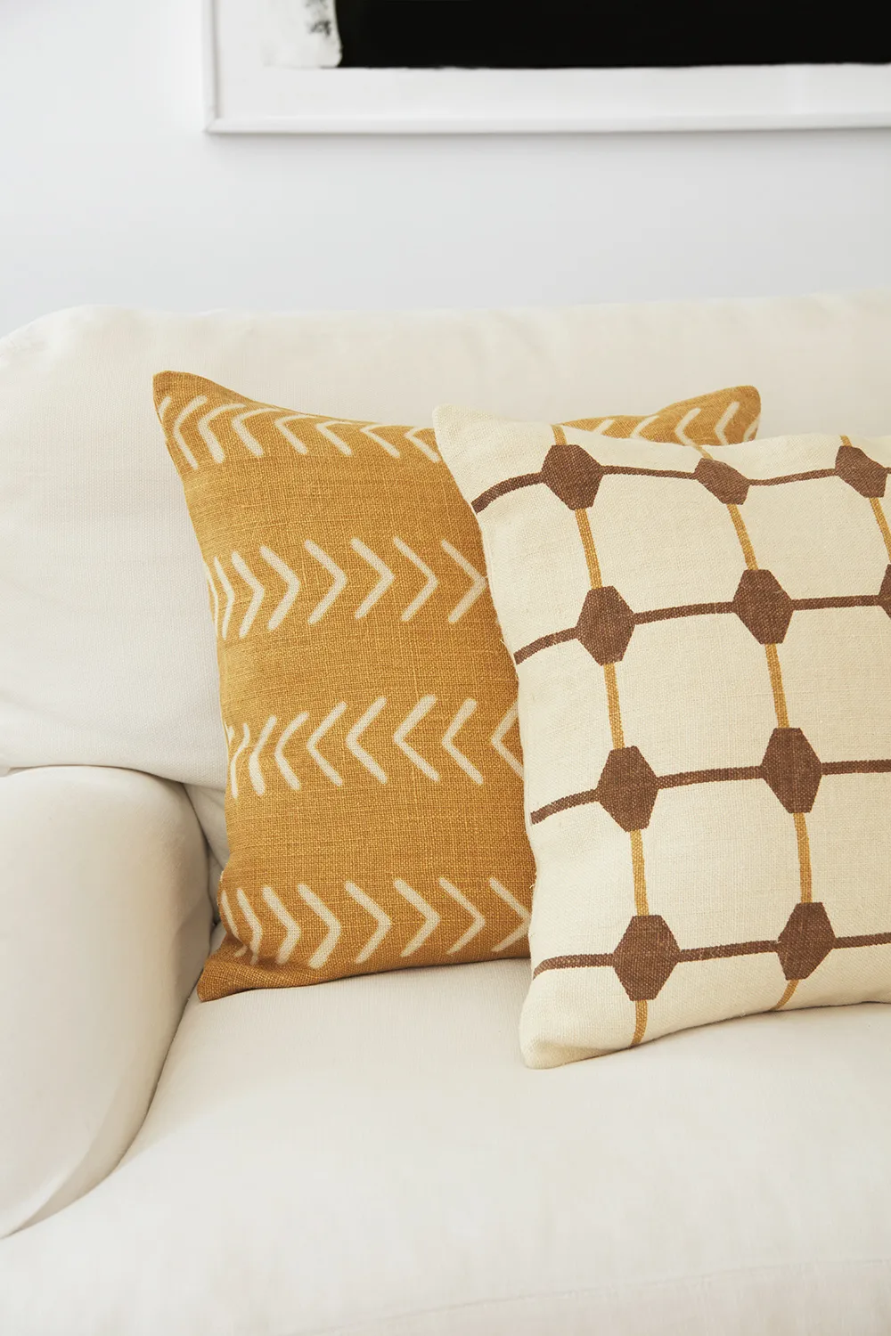 Rakhi putetrekk 50 x 50 cm, Taupe-spicy yellow Chhatwal & Jonsson