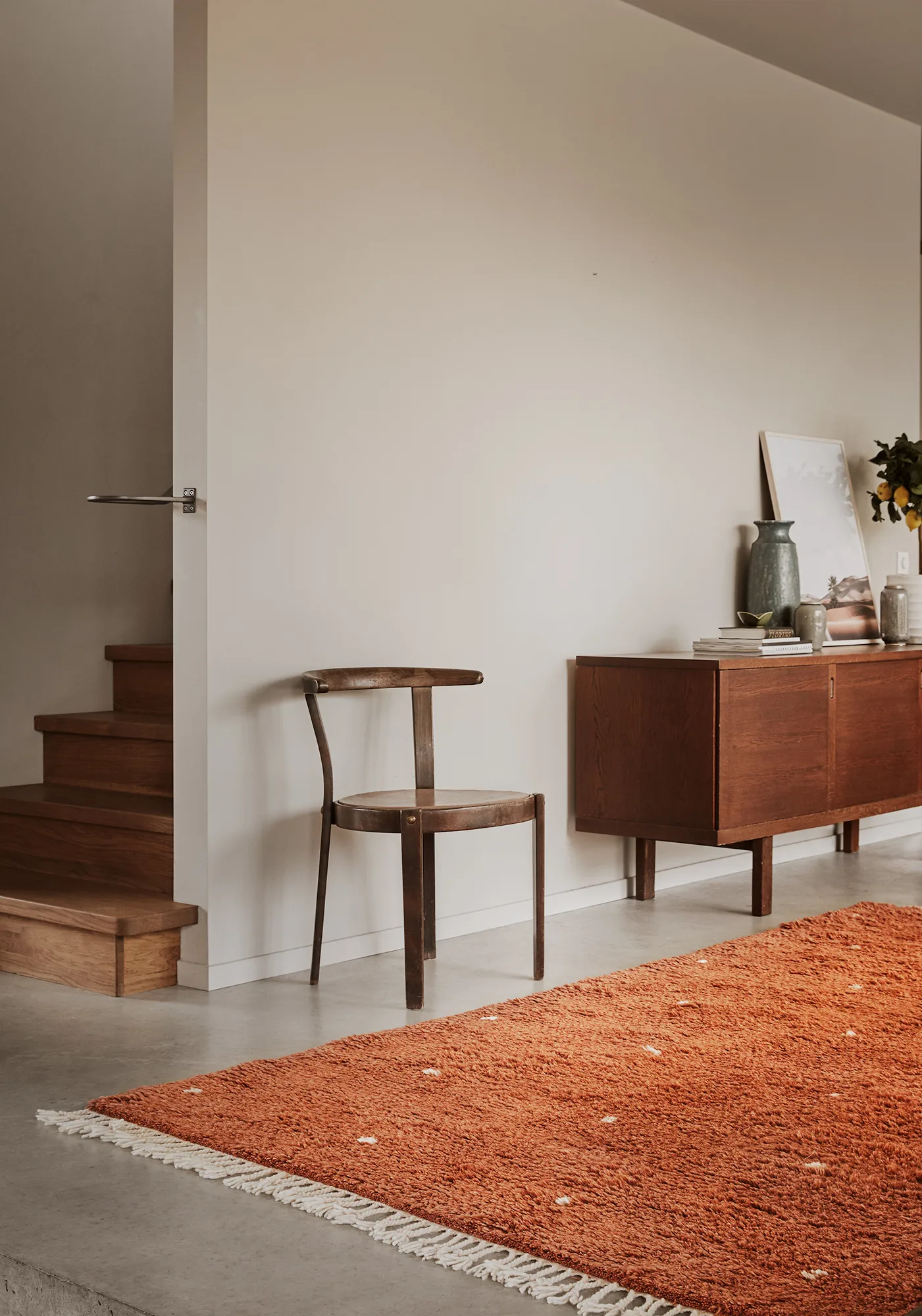 Ravi teppe 230 x 320 cm, Orange-off white Chhatwal & Jonsson