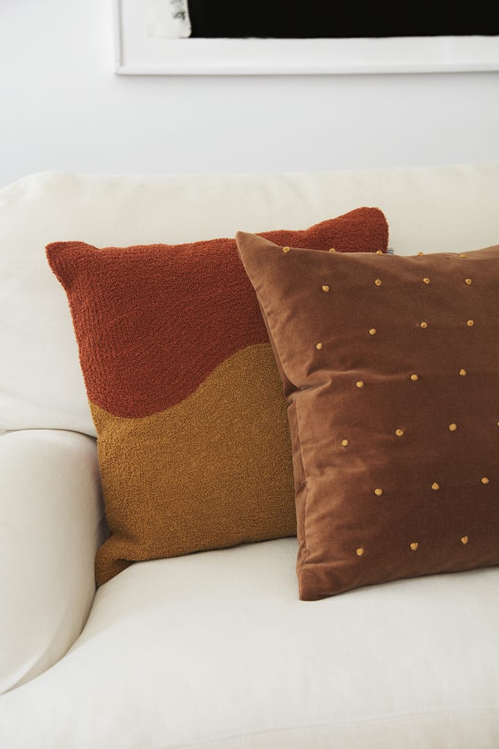 Roma putetrekk 50 x 50 cm, Cognac-masala yellow Chhatwal & Jonsson