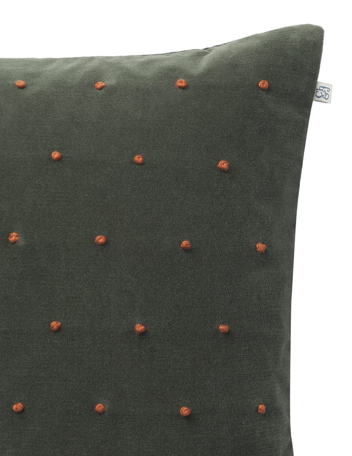 Roma putetrekk 50 x 50 cm, Forest green-terracotta Chhatwal & Jonsson