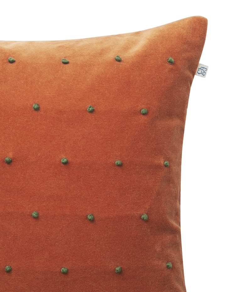 Roma putetrekk 50 x 50 cm, Terracotta-forest green Chhatwal & Jonsson