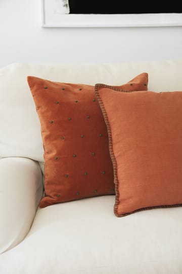 Roma putetrekk 50 x 50 cm - Terracotta-forest green - Chhatwal & Jonsson
