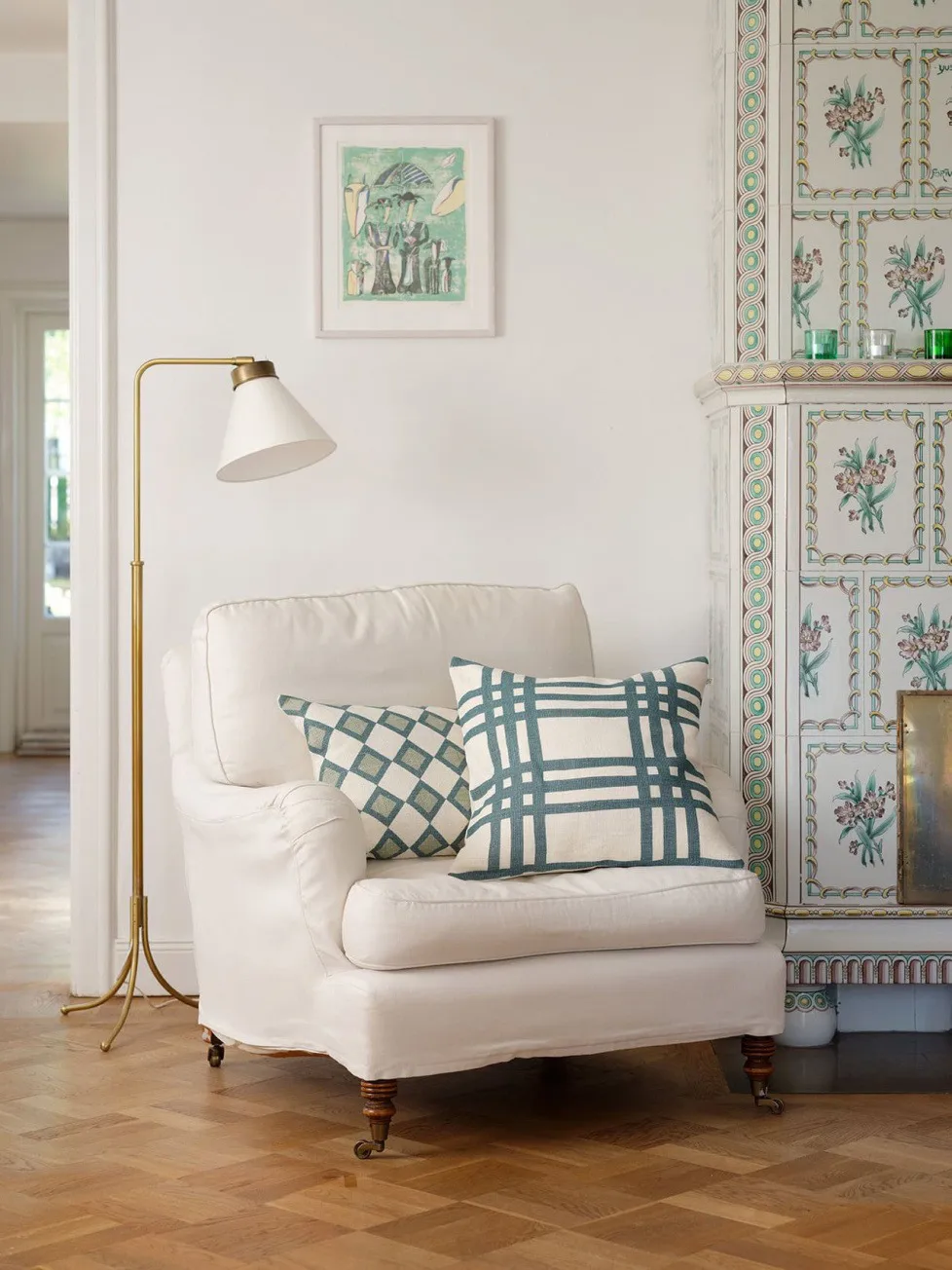 Shimla putetrekk 50x50 cm, Heaven blue Chhatwal & Jonsson