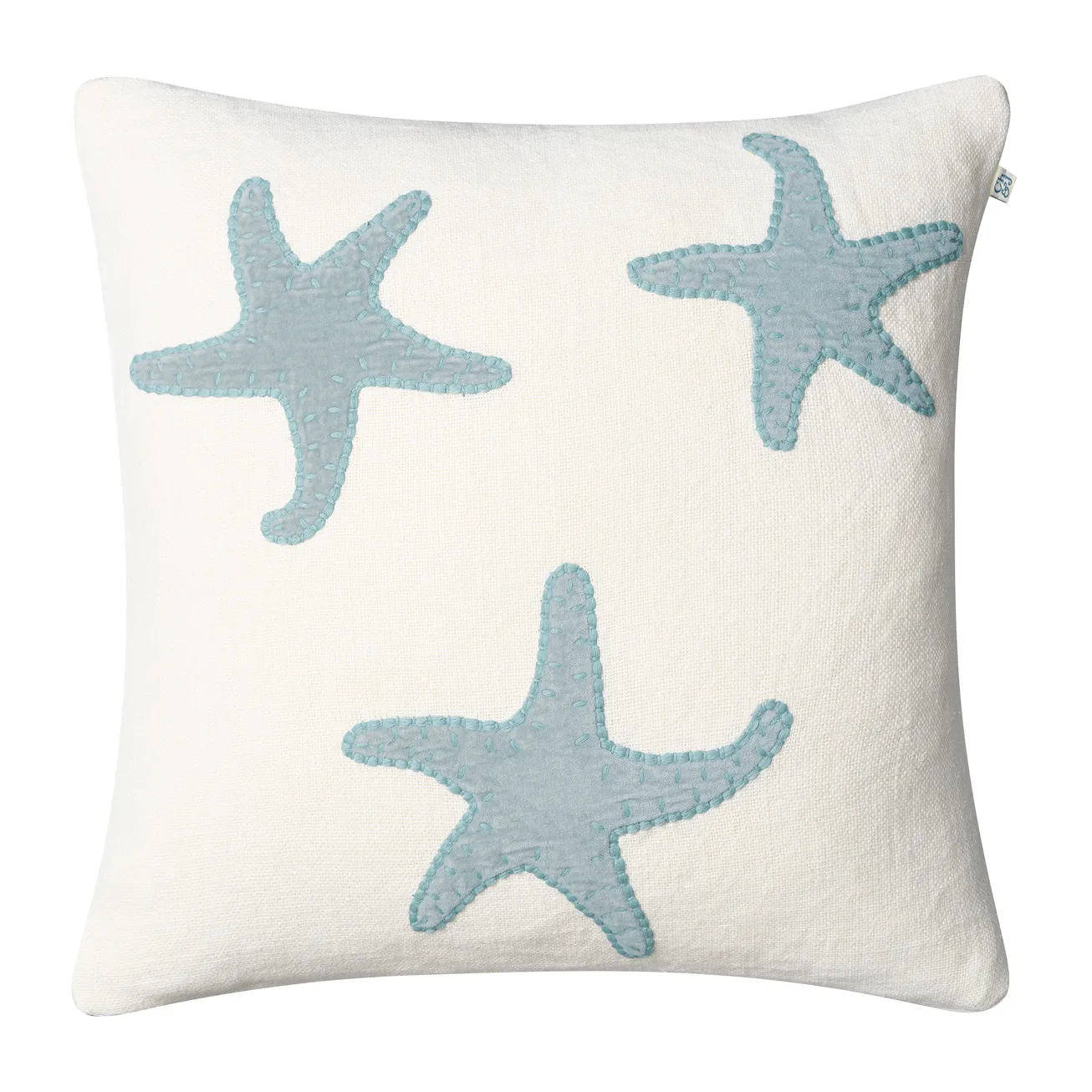 Star Fish putevar 50 x 50 cm, Off white-aqua Chhatwal & Jonsson