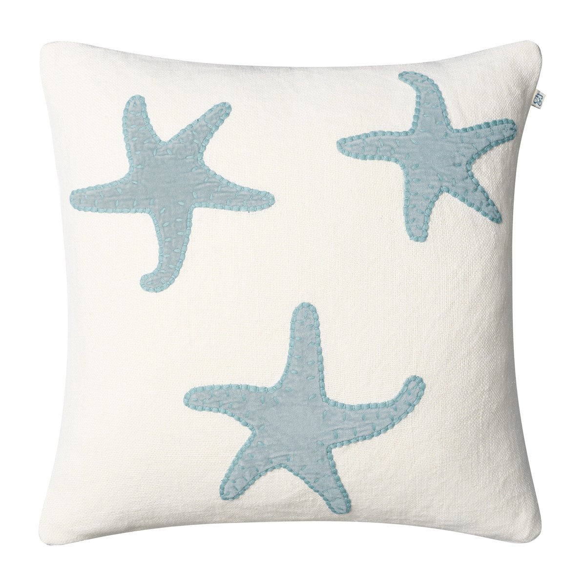 Bilde av Chhatwal & Jonsson Star Fish putevar 50 x 50 cm Off white-aqua