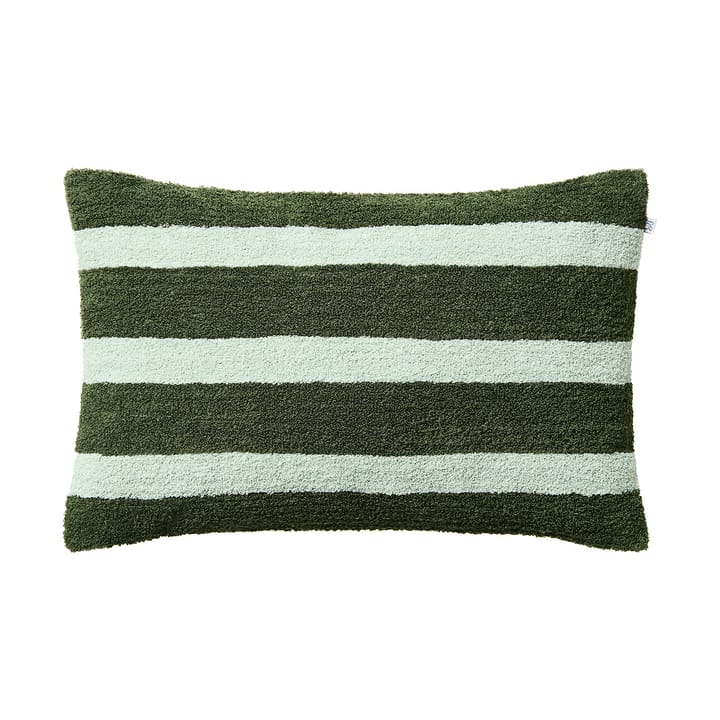 Stripe linen boucle putetrekk 40x60 cm - Cactus green - aqua - Chhatwal & Jonsson