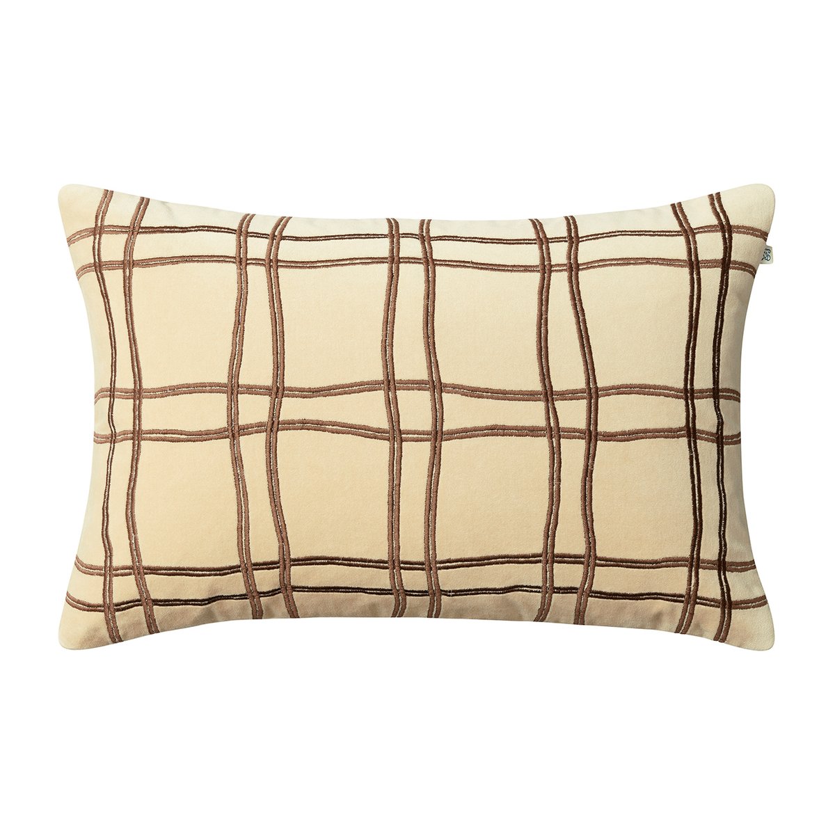 Bilde av Chhatwal & Jonsson Tattersall putevar 40 x 60 cm Beige-cognac