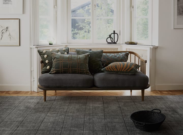 Tattersall putevar 40 x 60 cm - Forest green-cognac - Chhatwal & Jonsson