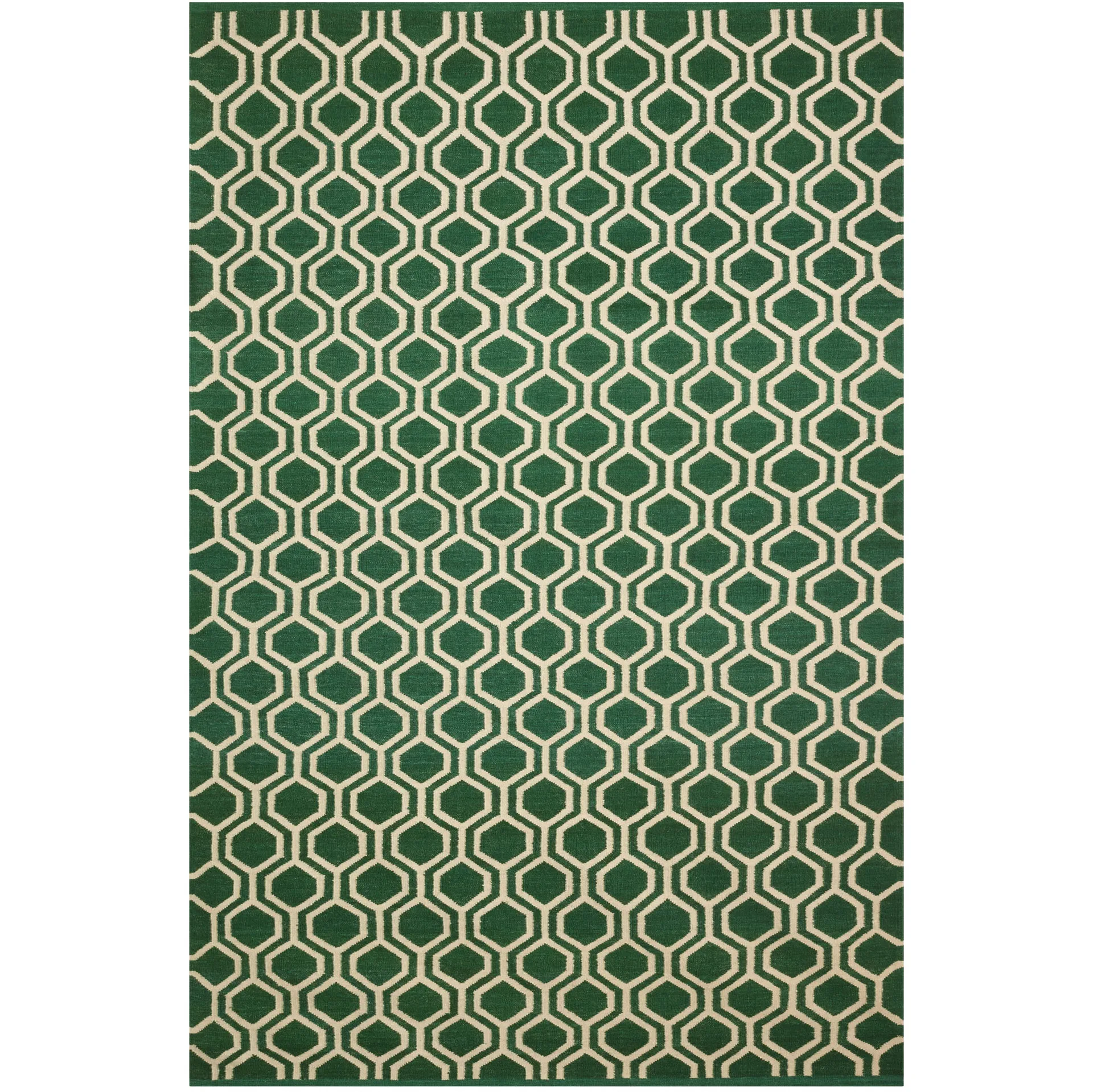 Varanasi gulvteppe 234x323 cm, Green-off white Chhatwal & Jonsson