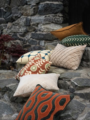 Varanasi putetrekk 50 x 50 cm - Forest green-terracotta - Chhatwal & Jonsson