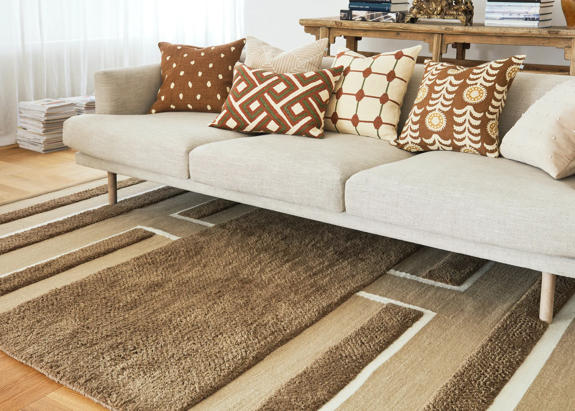 Veda teppe 170 x 240 cm, Mocha-beige-off white Chhatwal & Jonsson